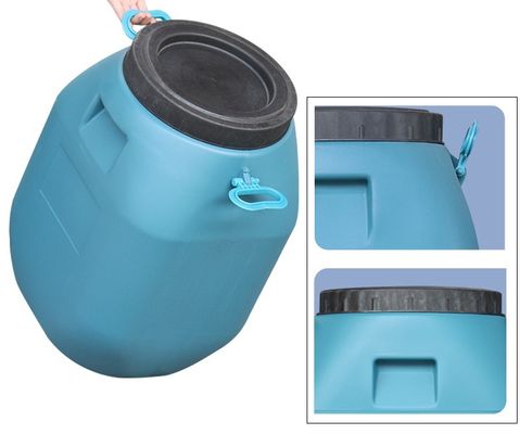 HDPE Chemical Barrel Container 50L Drum Persegi Plastik 80 * 47mm