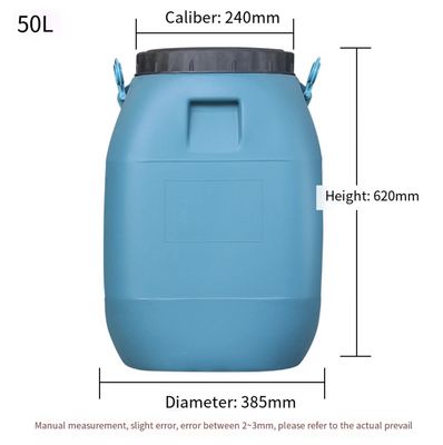 Kotak Wadah Plastik HDPE Disesuaikan 50L Dengan Pegangan Tutup Sekrup