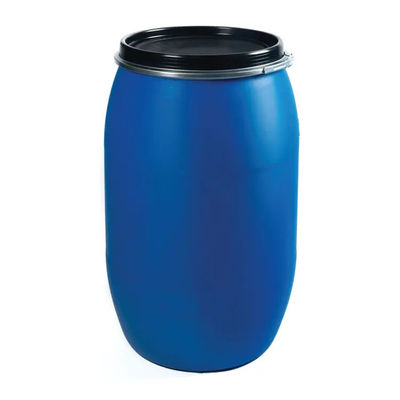 Drum Wadah Bahan Kimia Plastik Bensin 160L Tahan Karat Open Top