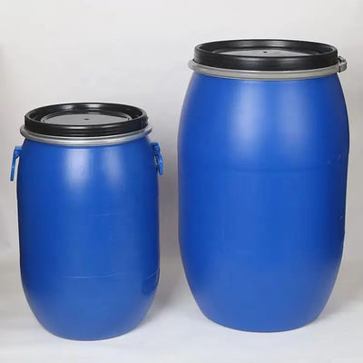 Wadah Plastik HDPE 220L Buka Top Biru Plastik 55 Galon Drum OEM