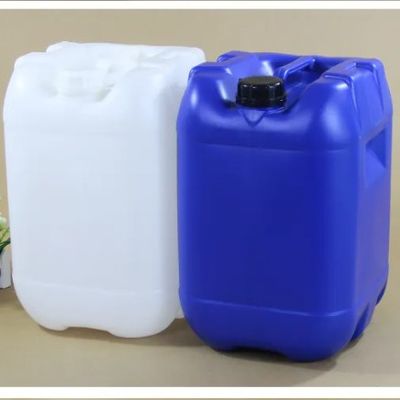 Ketebalan Dinding 1.2mm Tangki Air Tertutup 25L Stacking Square Liquid Chemical Drum HPDE