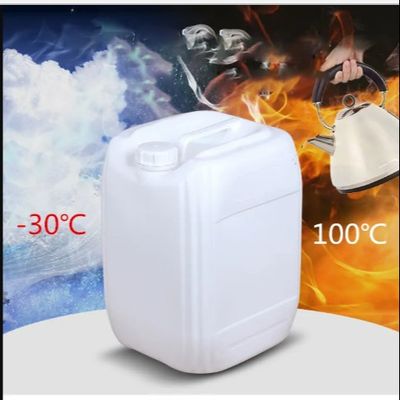 White Tamper Evident Screw Lids Jug Container 25 Liter Persegi Untuk Makanan Cair