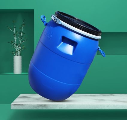 Open Top Chemical Barrel 60L Iron Hoop Barrel Pabrik Plastik Pasokan Spot
