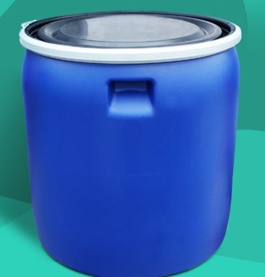 150L Iron hoop biru setengah dipotong terbuka drum bulat Plastik kemasan drum