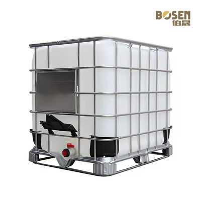 Wadah Bahan Kimia IBC Khusus, Tangki Penyimpanan Cairan 1000L Tahan Lama