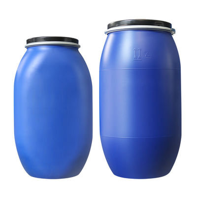HDPE Plastic Blue Chemical Drum Cincin Pengunci Atas Terbuka Tahan Karat