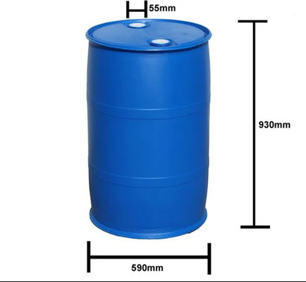 HDPE 55 Gallon Drum Plastik Atas Terbuka OEM / ODM Plastic Chemical Barrel