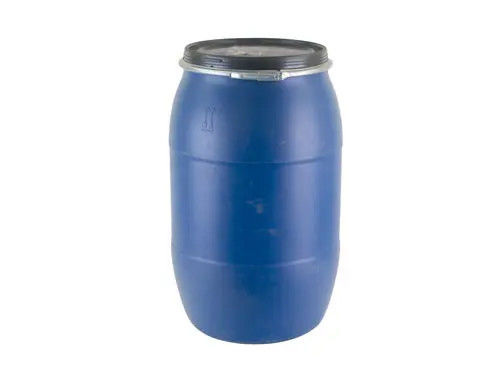 Solid Liquid 120L Blue Barrel Cylindrical Plastic Drum Kapasitas 120L