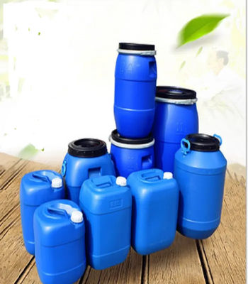 Drum Plastik HDPE 125L Open Top Untuk Penyimpanan Warna Biru Tahan Lama