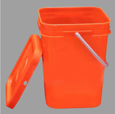 Tangki Plastik Kepadatan Tinggi Kustom 25L Dengan Pegangan Penutup Menebal ISO9001