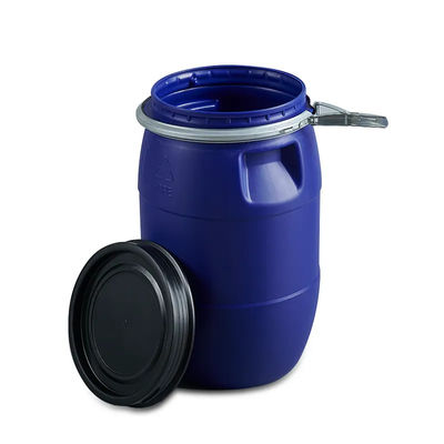 OEM / ODM Buka Kepala Drum Plastik Ember Plastik HDPE Biru Tahan Alkali