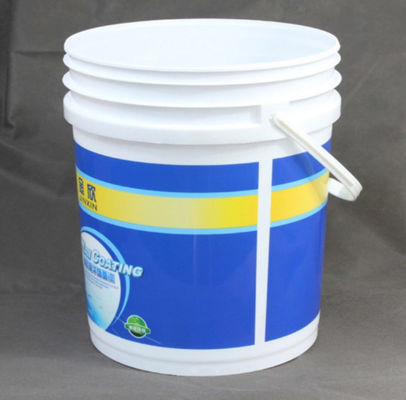 OEM / ODM 5 Galon Ember Cat Plastik HDPE Semi Clear Paint Pail