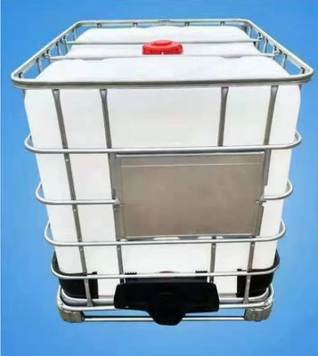 Tangki Penyimpanan IBC Persegi 1000 Liter Wadah Cairan Pallet Stainless Steel