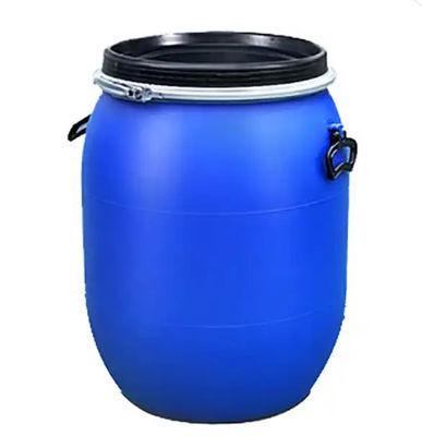 Drum Kimia Plastik 100L Buka Top Ermentation Barrel Dengan Iron Hoop
