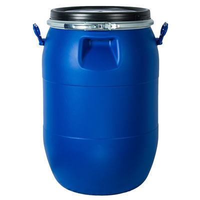 60 liter HDPE terbuka atas biru drum plastik