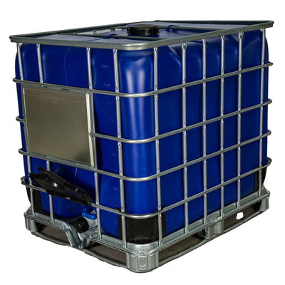 Tangki penyimpanan bahan kimia IBC 1000 L Tangki penyimpanan air plastik biru
