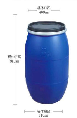 Baterai bahan baku plastik 125L flange pembukaan batang logam kimia
