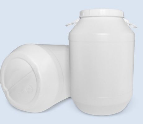 Drum Plastik Pelapis Kimia HDPE Drum Enzim Putih 50L